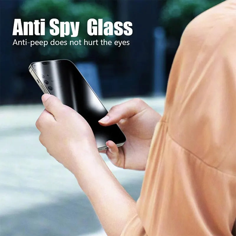 4PCS Privacy Screen Protector For iPhone 14 Pro Max 16 Pro Anti-Spy Glass For iPhone 13 15 12 11 Pro Max 13 Mini Tempered Glass Oasis Select