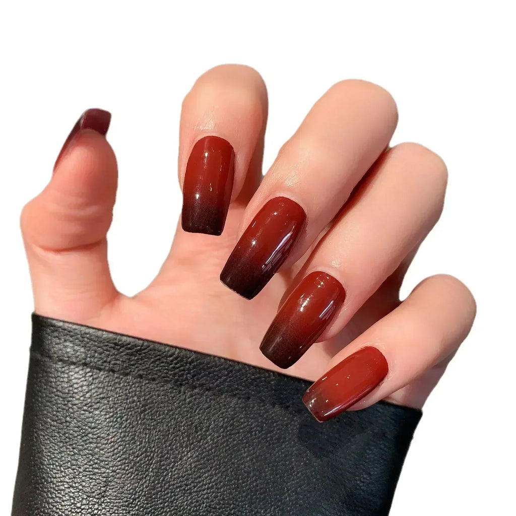 2025 Semi-cured Gel Nail Stickers Solid Color Nail Semi-baked Tips Full UV Nail Need Decals Paste Lamp N0R7 Oasis Select
