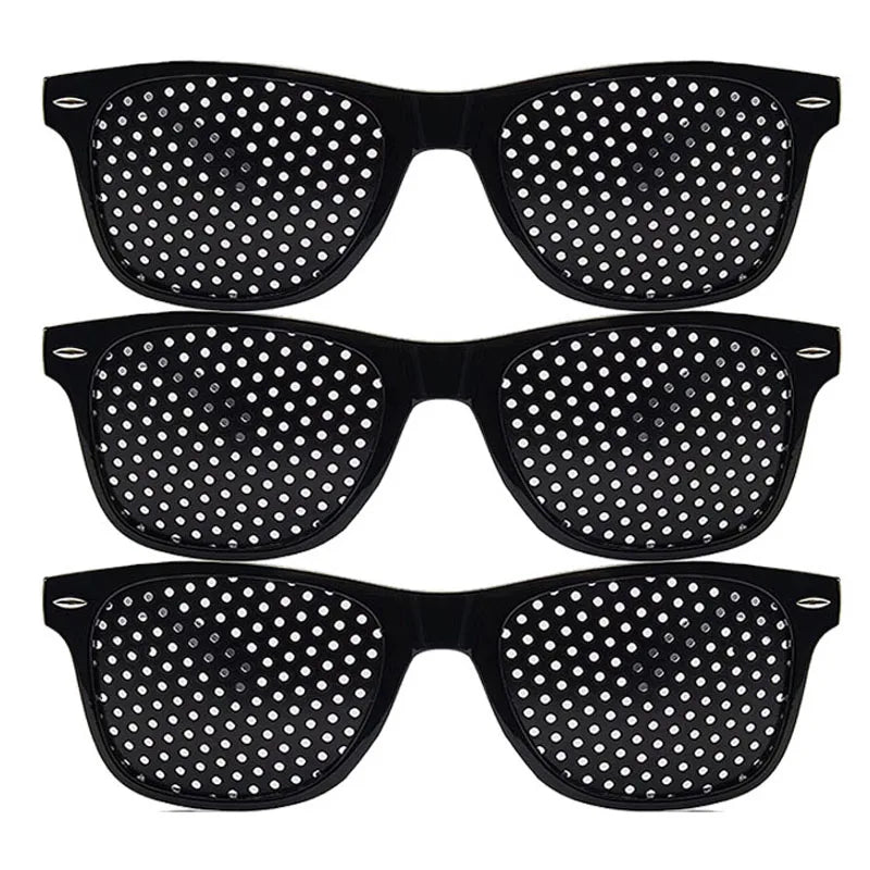 1/4PCS Anti-myopia Astigmatism Glasses Vision Correction Fatigue Pin Hole Glasses With Holes For Men Women Eyesight Improvement Oasis Select A-3PCS