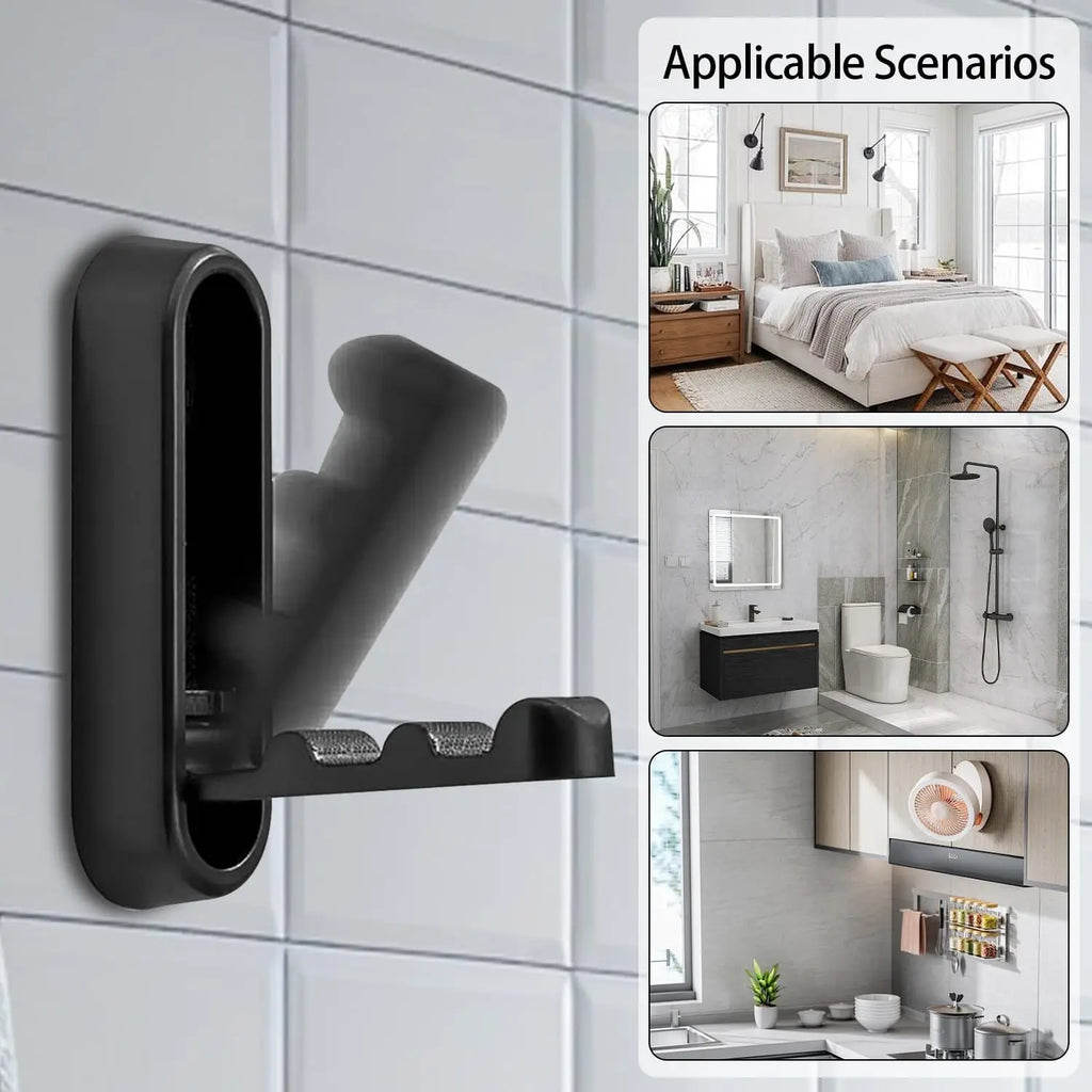 Folding Wall Hook Towel Coat Hook stainless Hook for Home and decoration Kitchen Bathroom Matte Towel Hanger storage Organizer Oasis Select