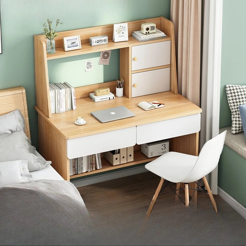 Computer desk desktop bookshelf integrated learning writing desk primary and secondary school students bedroom desk Oasis Select