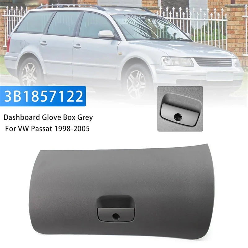 Glove Box Door Lid Assembly Door Lid Cover 3B1857122 For VW Passat B5 B5.5 1998-2005 Glove Box Drawer Cover Lid Oasis Select one size Gray
