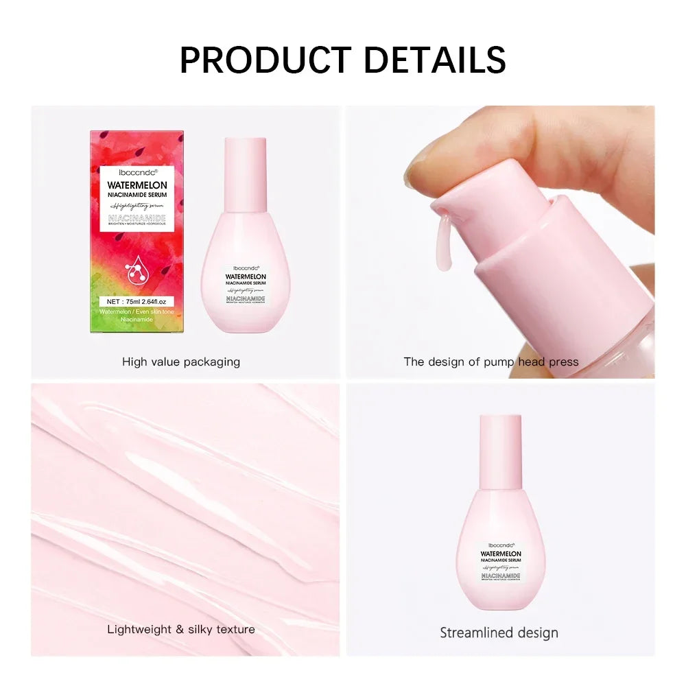 Watermelon Niacinamide Serum & Makeup Primer – Dewy Glow