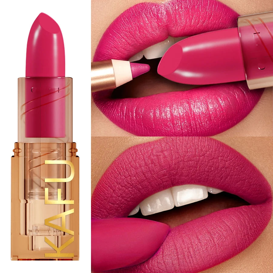 KAFURUX Nude Matte Lipstick Lipliner Pen – Waterproof Lip Tint