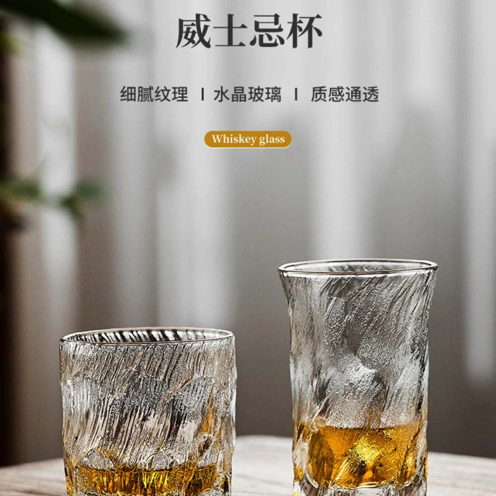 Japanese dark ice glass hanging ice glass whiskey beer juice drink glass Oasis Select