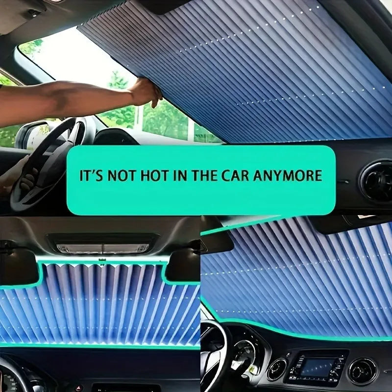 Universal Car Window Sunshade – UV Blocking Sun Visor Curtain