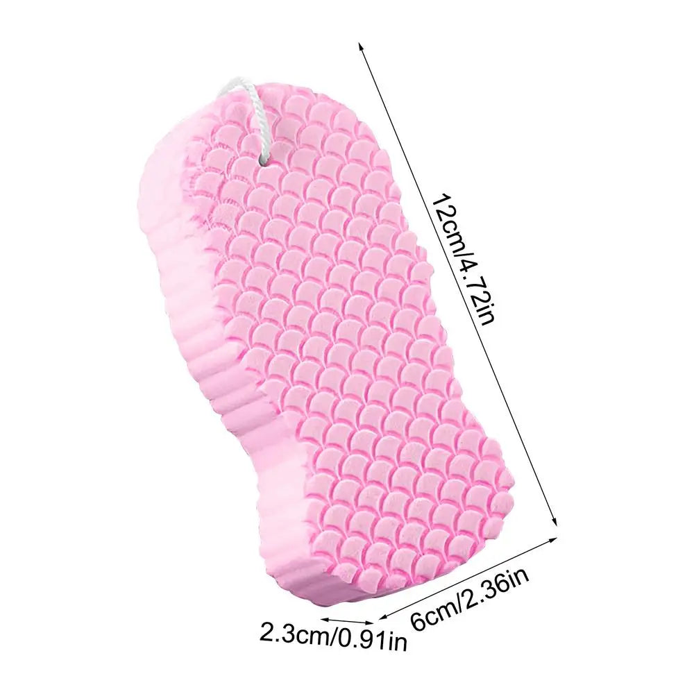 Bath Sponge Exfoliating Bath Scrubbing Sponges Body Washcloth Skin Scrubber Relax Exfoliating Skincare Shower Scrubbing Tool Oasis Select Pink 1PC