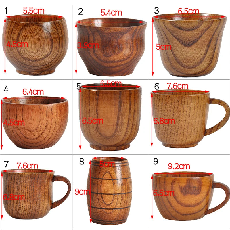 Handmade Spruce Wood Cup – Eco-Friendly Tea Coffee Drinkware Wooden Drinkware Cup Oasis Select