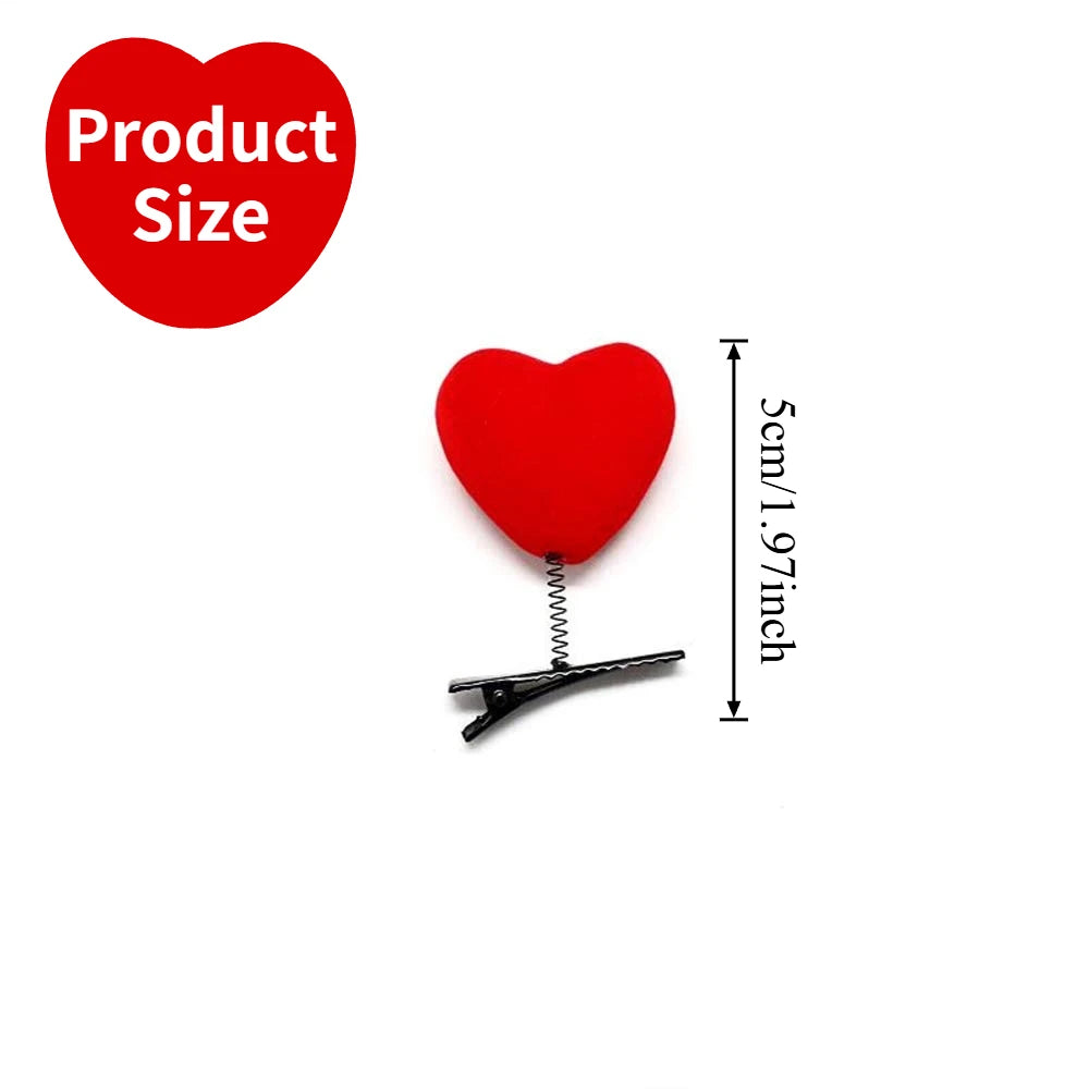 2/4/6PCS Heart Hair Clips Dainty Metal Barrettes Coquette Aesthetic Hair Accessories Women Girls Non Slip Daily Gift Oasis Select