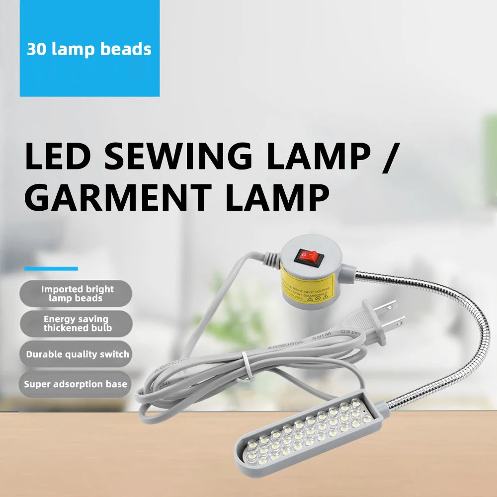 LED Ceiling Light With 30 Light Beads Sewing Machine Multifunctional Work Lamp for Lathes Drill Presses Workbenches Oasis Select