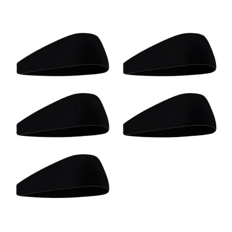 Sport Headband Fitness Sweat Bandage Head Hair Band Tennis Yoga Absorb Sweat Head Band Basketball Running Sweatband Women Men Oasis Select 5pcs