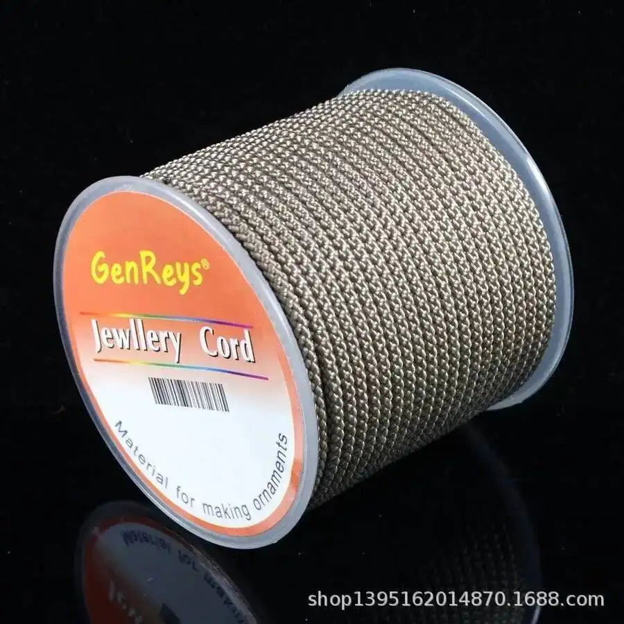2.3mm 10meter Jewelry Thread DIY Bracelet Rope Thread Woven Rope Morandi Strands Line Woven Yarn Oasis Select Khaki 10m 2.3mm
