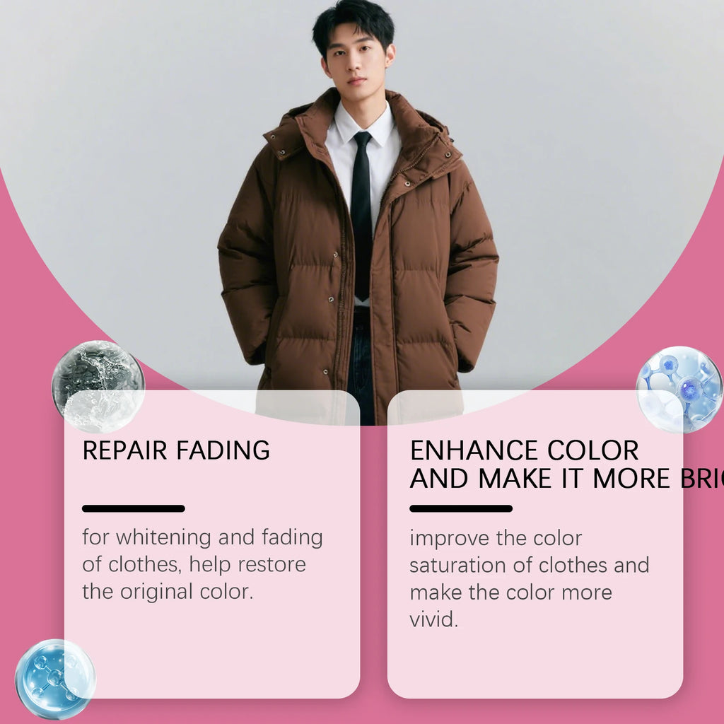 JAKEHOE Fabric Fixing Agent - Clothing Protection Cleaner Oil Stain Remover Color Fading Repair Minimizes Daily Washing 120ml Oasis Select
