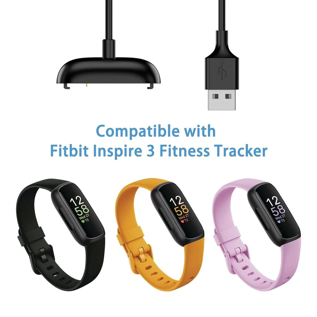USB Charger for Fitbit Inspire 1/2/3 & Ace 3 – Fast Replacement Smartwatch Charger Oasis Select