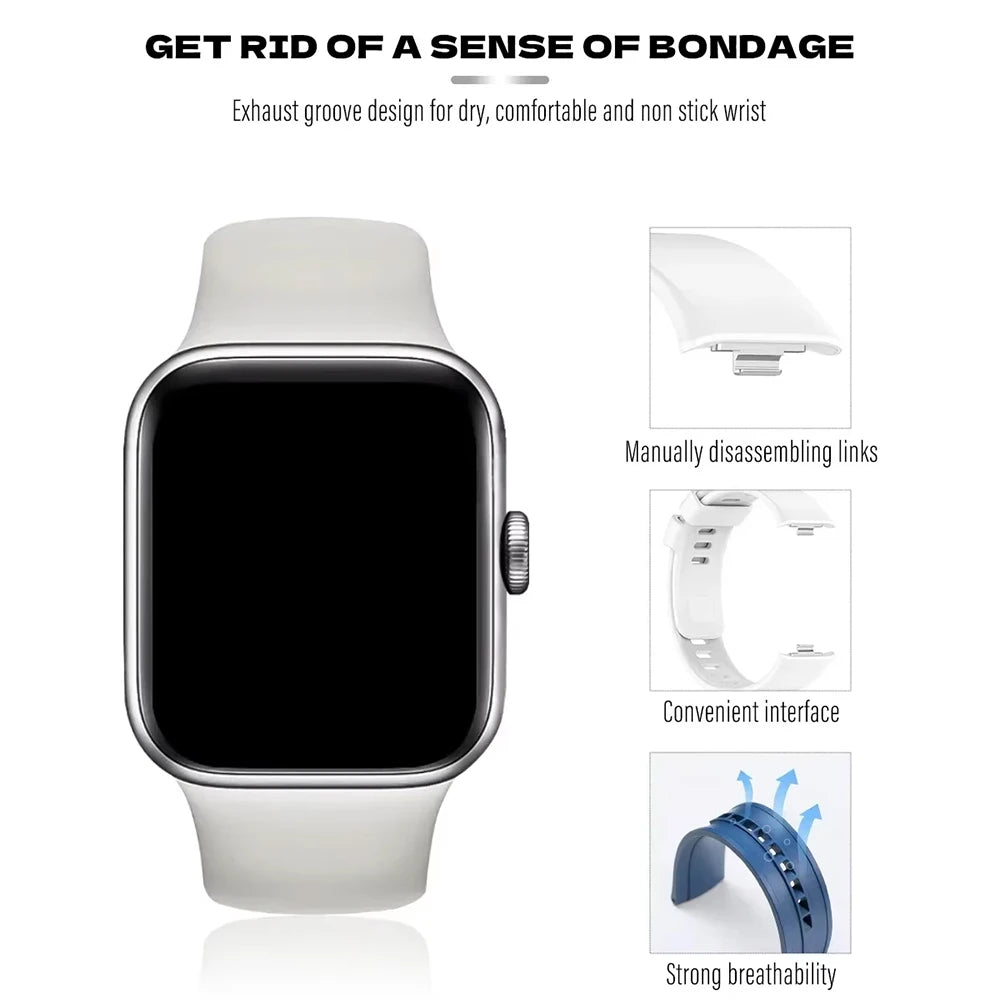 Silicone Sport Strap for Redmi Watch 4 5 & Mi Band 8/9 Pro Watch Band Strap Oasis Select