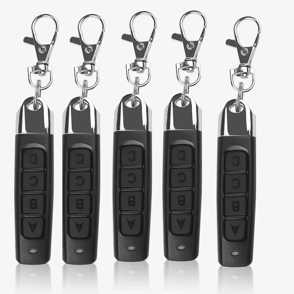 433MHz 4-Button Remote Control Duplicator 1/50PCS Clone Cloning Code for Car Key Garage Door Gate Opener Oasis Select 5PCS No plug