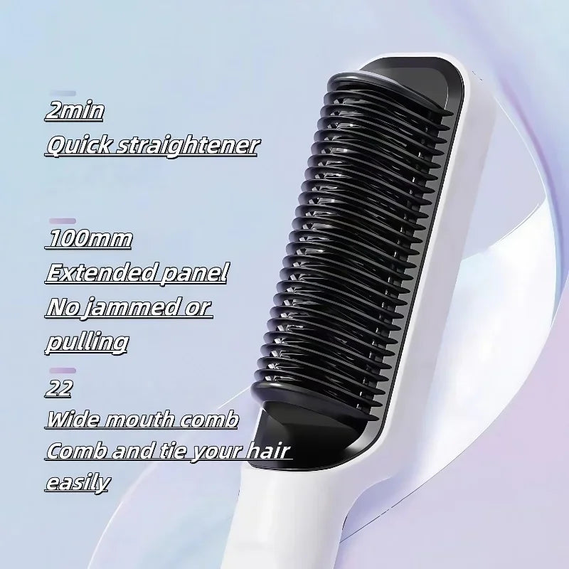 Multifunctional Styling Comb for Straight Curly and Soft Hair Temperature Control Rapid Heating Hair Straightener and Curler Too Oasis Select