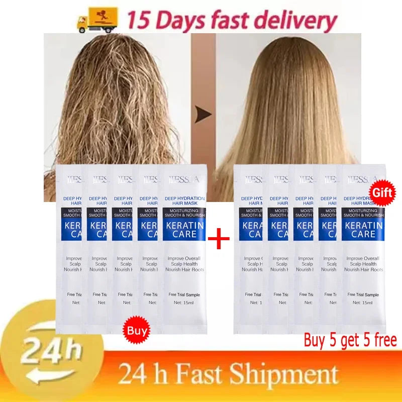 Keratin Hair Mask – Smooth, Moisturise & Control Frizz Fast