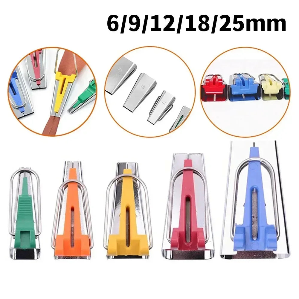Sewing Accessories Bias Tape Makers - 4 size 25mm 18mm 12mm 6mm Sewing Quilting Hemming Sewing Tools Oasis Select