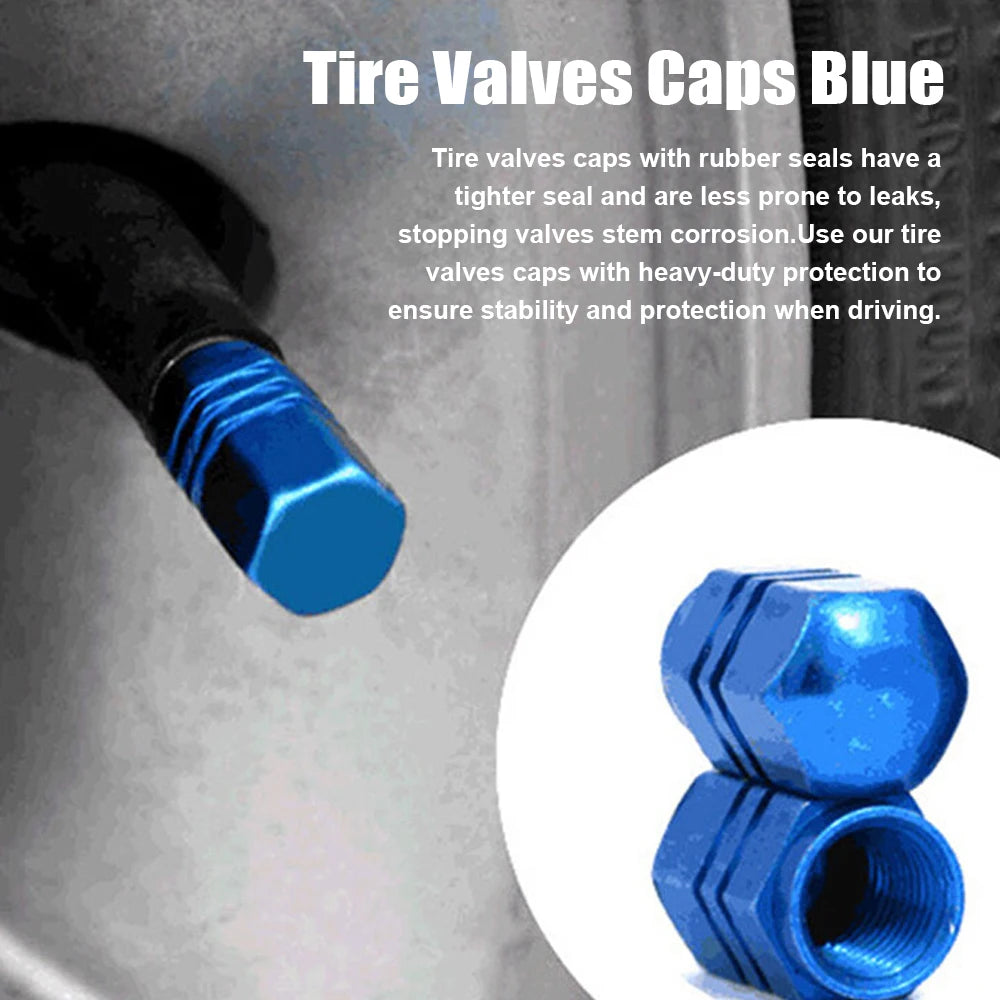 Car Tire Valves Caps Universal Air Caps Cover Aluminum Alloy Tire Valves Stem Caps for Cars SUVs Trucks Motorcycles Bicycles Oasis Select