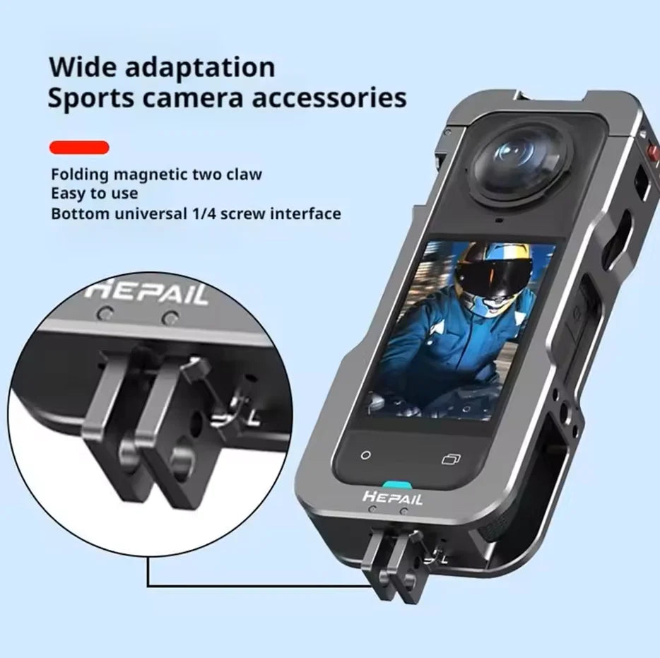 Insta360 X5 Metal Frame & Silicone Lens Cover | Anti-Drop Kit