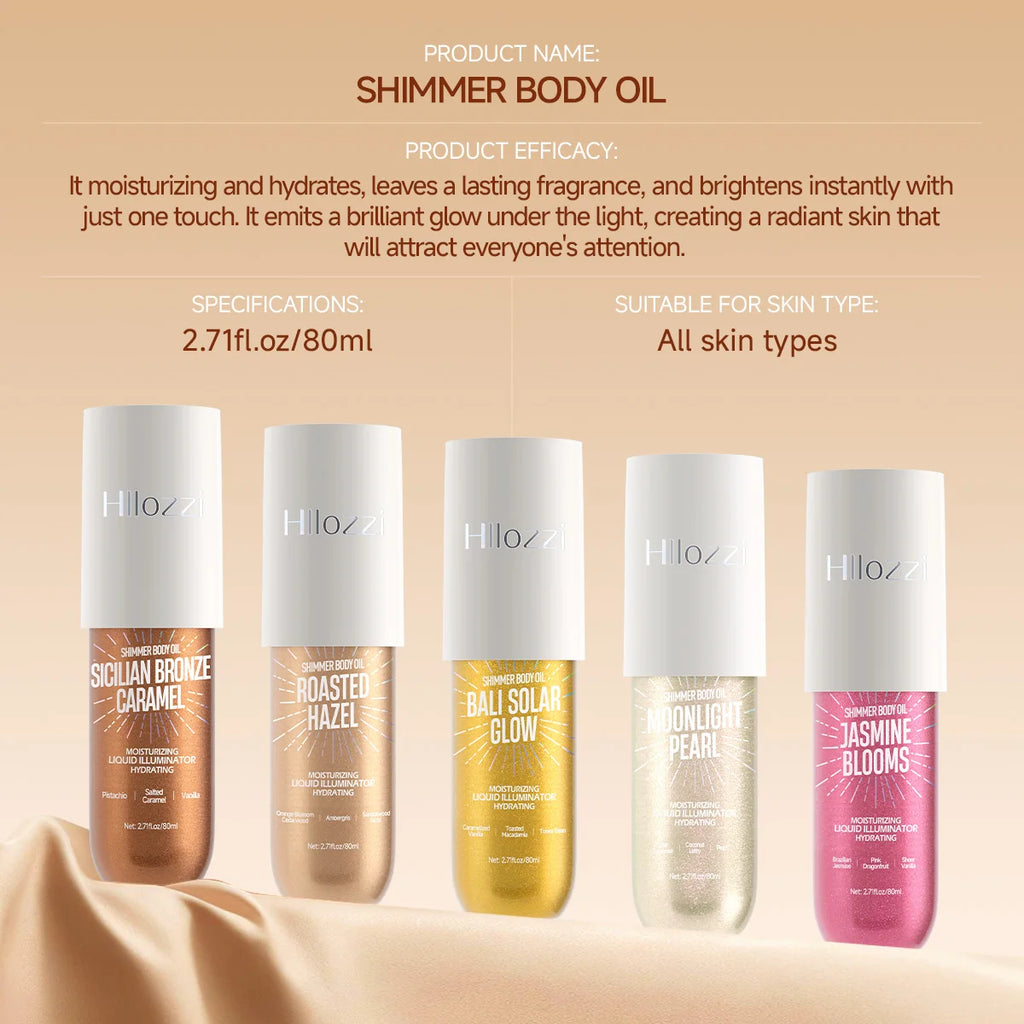 This shimmering body highlighter has a beautiful, subtle shimmer and is perfect for parties and gatherings. Oasis Select