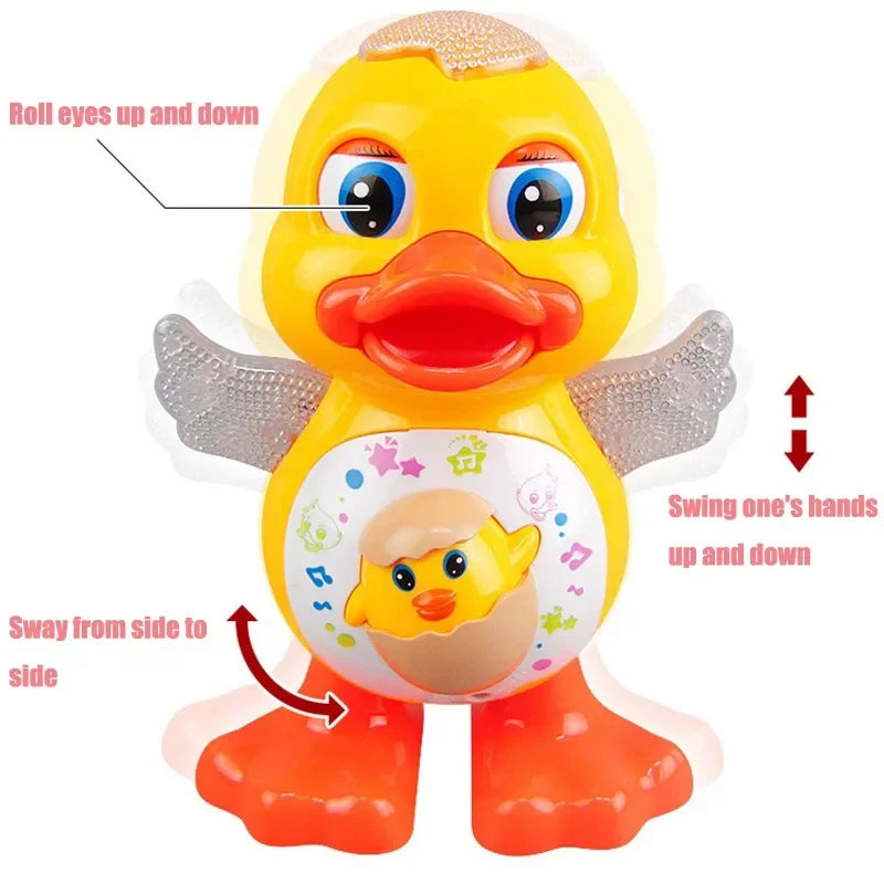 Electric Dancing Duck Toy – Musical, Lights & Interactive Kids Gift