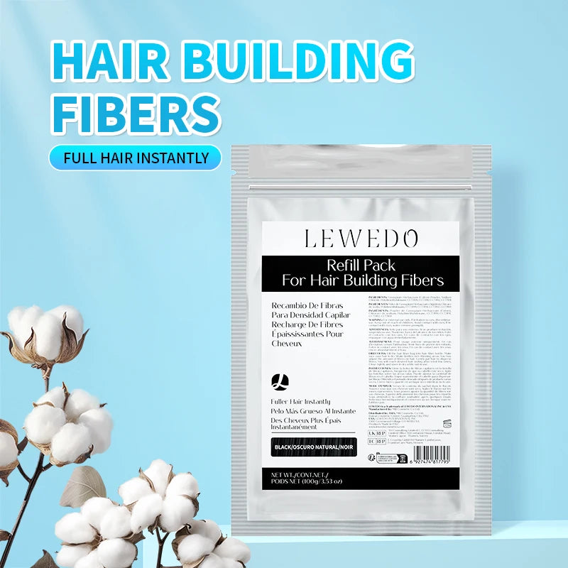 LEWEDO Keratin Hair Building Fibers 100g Refill – Fuller Hair