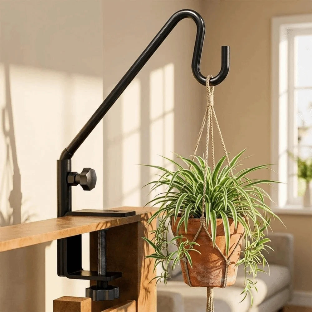 360° Rotating Bird Feeder Hook | Adjustable Steel Rail Hook