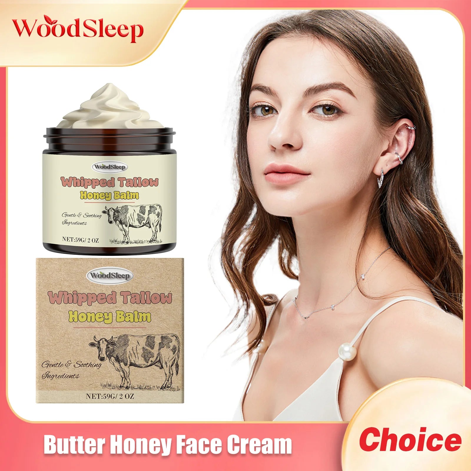WOODSLEEP ﻿Honey Face Nourishing Creams Reduces Fines Line Enhance Skins Elasticity Facial Brightening Skincare W-rinkle Creams Oasis Select