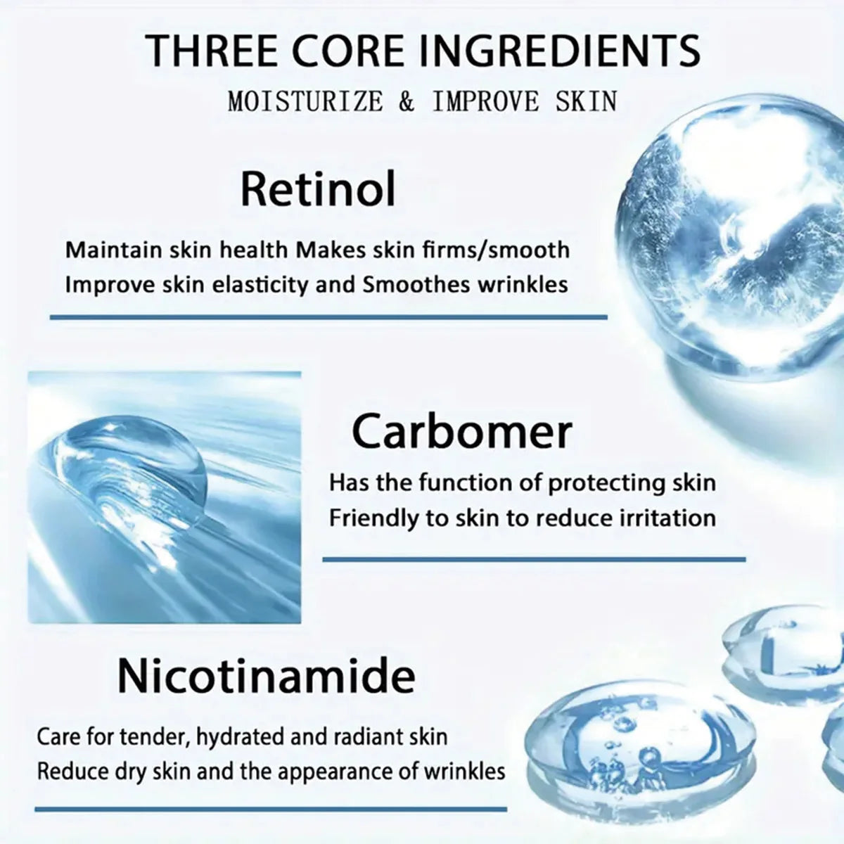 Nicotinamide facial essence, vitamin B3, firming and repairing skin, diminishing fine lines, collagen essence Oasis Select