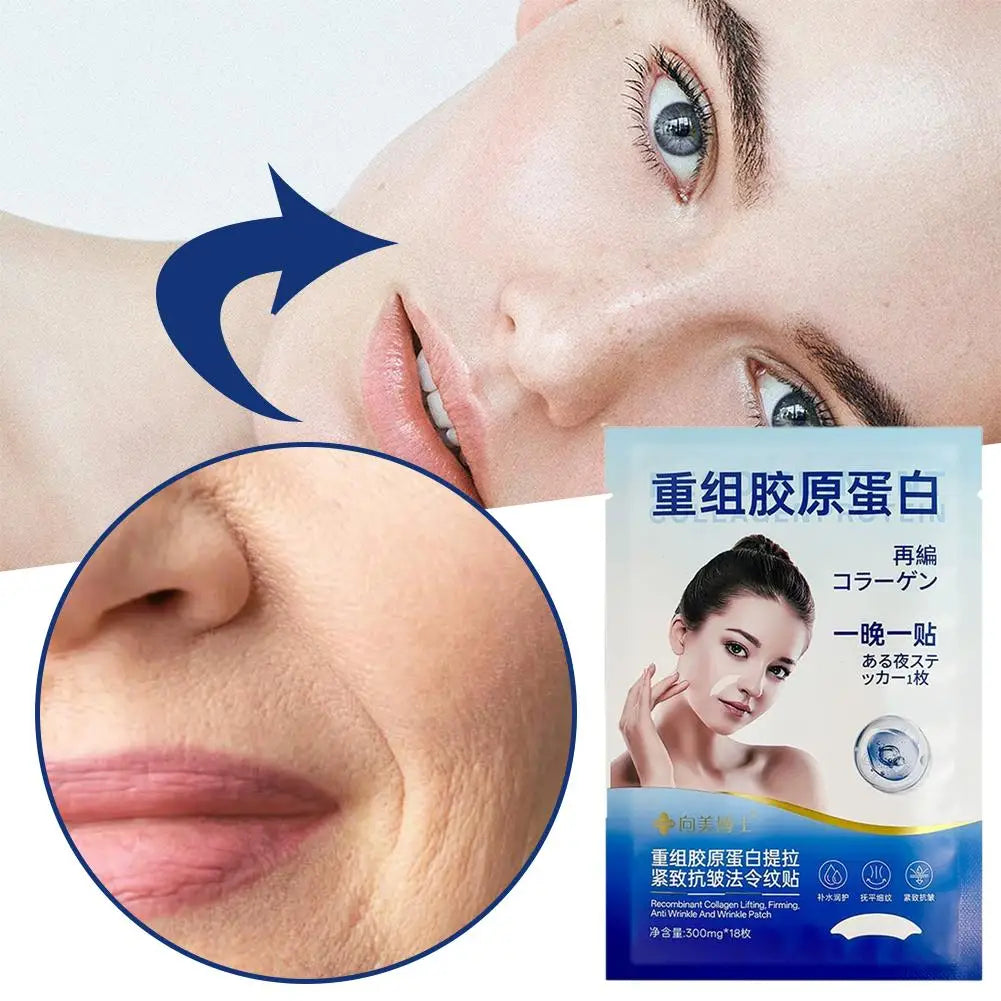 SADOER Facial Wrinkle Patches – 18 Overnight Anti-Wrinkle Anti-Wrinkle Patches Oasis Select