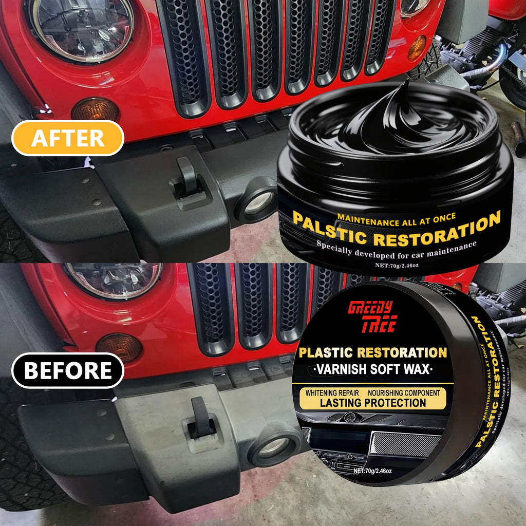 Car Plastic Restorer – Polishing Wax, Scratch Repair & Renewal