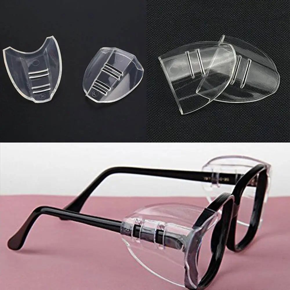 1pair Clear Universal Safety Goggles TPU Polyurethane Flexible Safety Goggles Eye Protection Glasses Side Shields Oasis Select
