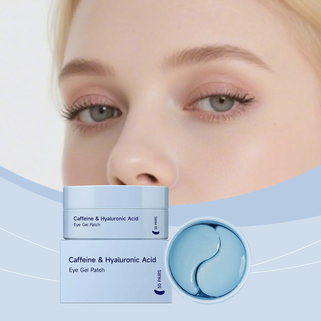 60pcs Caffeine Eye Mask Anti Dark Circles Removal Eyes Bags Moisturizing Firming Eye Patches Eyes Skin Care Products Oasis Select