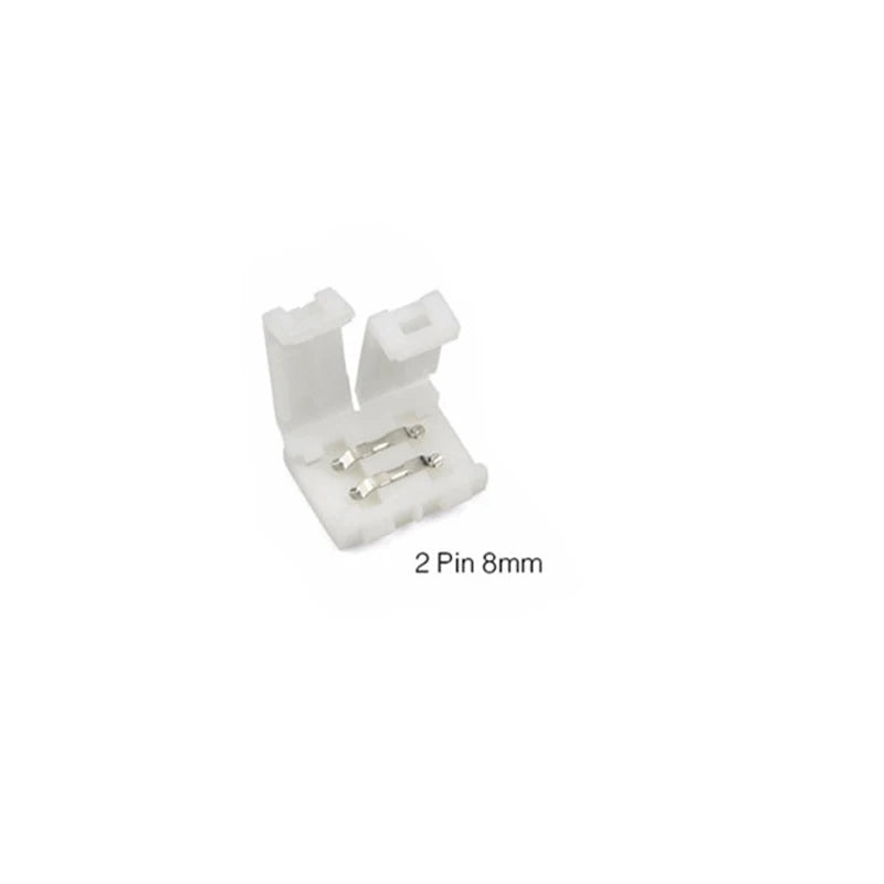 5PCS 10PCS 2Pin 4Pin 8mm 10mm LED Strips Lights Connector Splice Clip For 2835 3528 5050 5630 LED Strip Lamps Bar Connector Oasis Select 2pin 8mm 5PCS 2 Pin