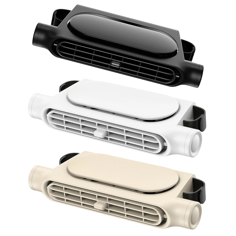 Rechargeable Car Seat Headrest Fan – 3-Speed Backseat Cooling Car Backseat Fan Oasis Select