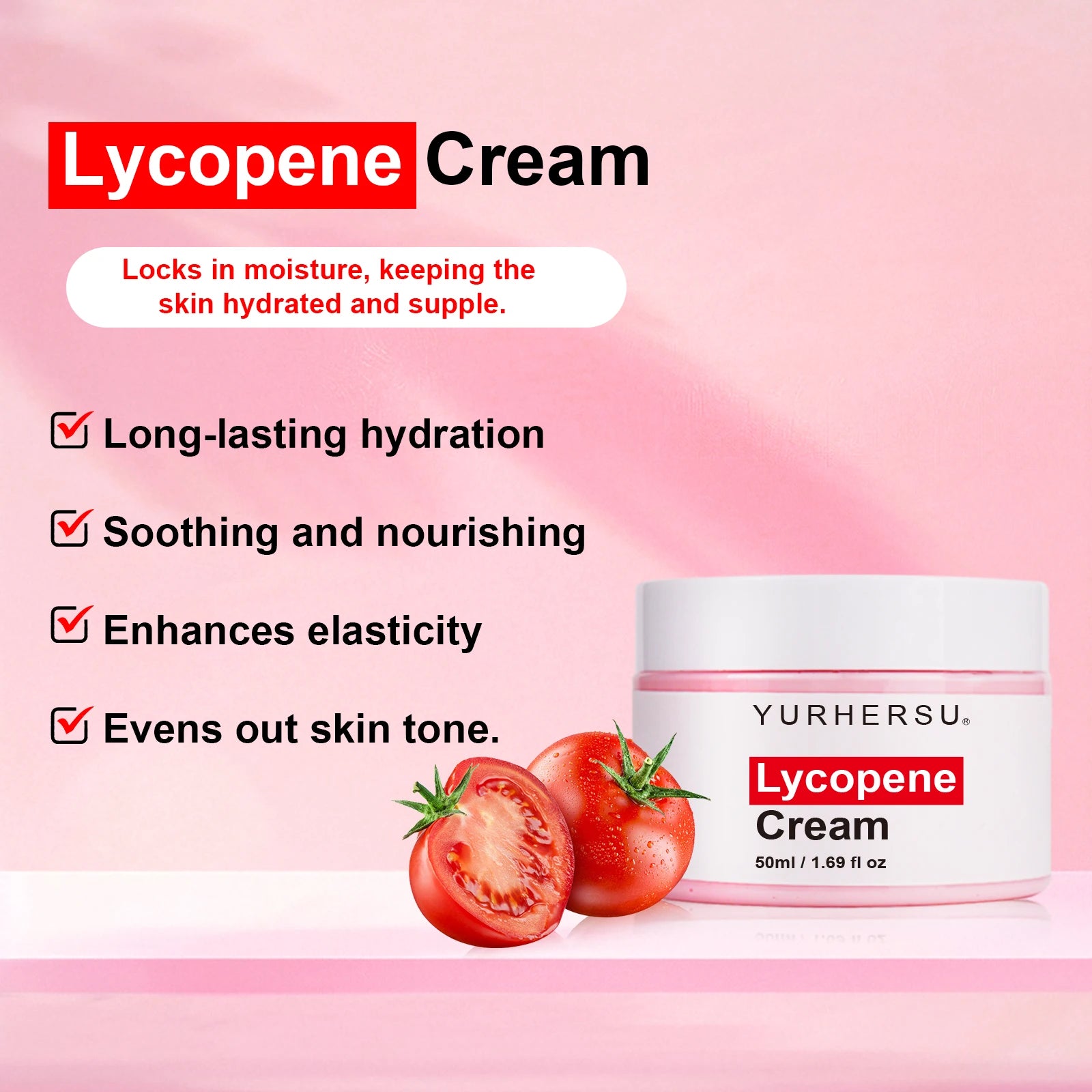 YURHERSU Lycopene Face Cream – Brighten & Glow Naturally 50ml Brightening Face Cream Oasis Select