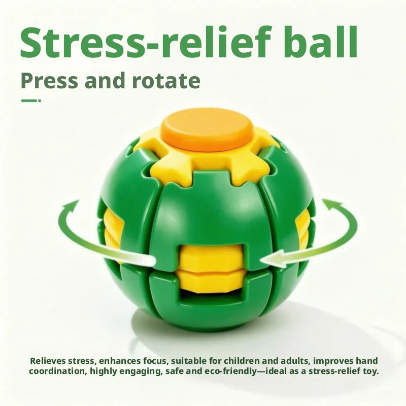 3D Gear Ball Fidget Toy – Spiral Sensory Toy for Kids & Adults