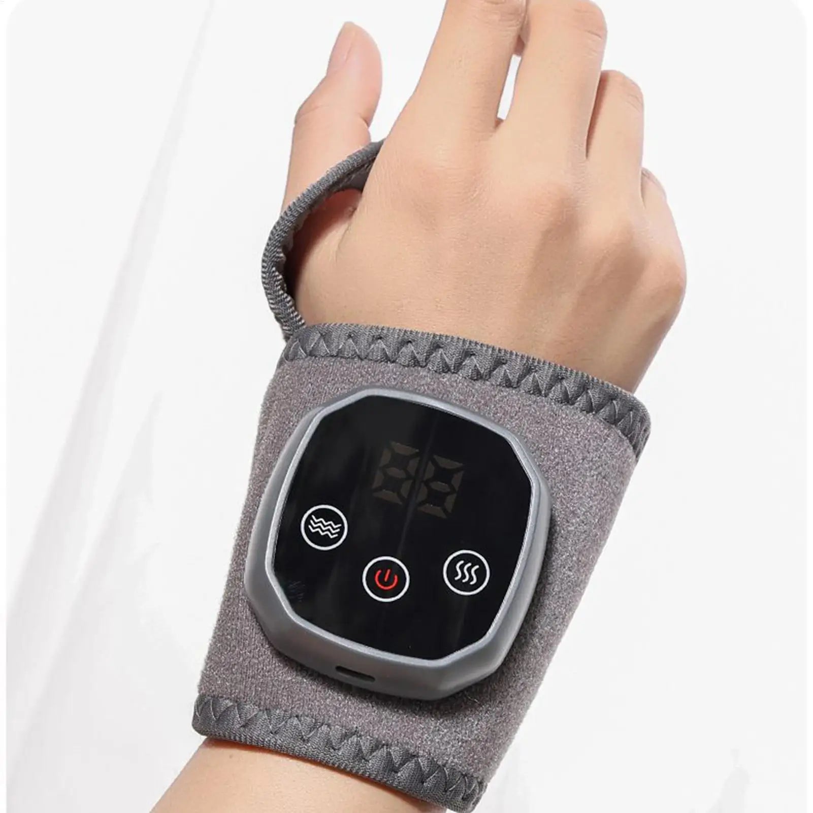 Foot Massager 4 Heat Levels Foot Ankle Massager Heating Warmer Wrap Pad Brace for Women Men Muscle Nerve Relief Calf Knee Spa Oasis Select