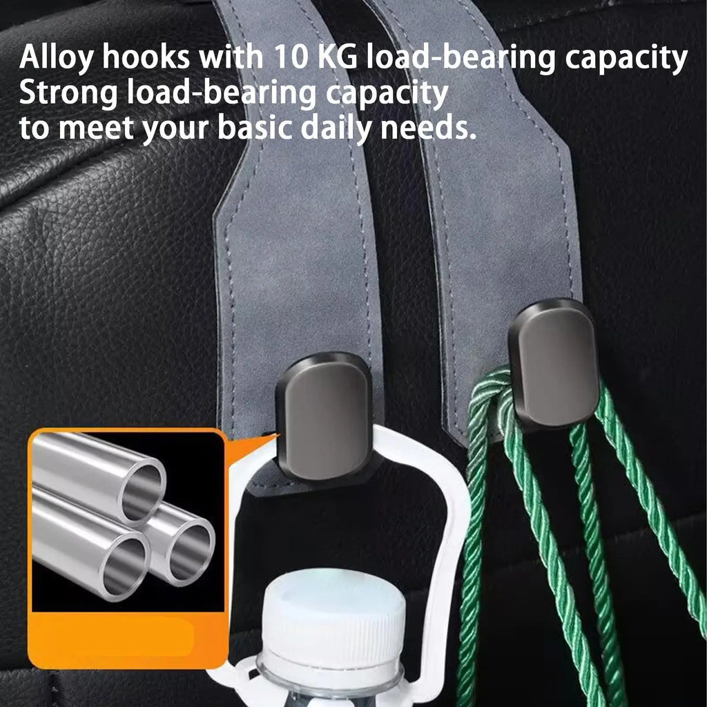Car Headrest Hooks Hanger Multipurpose Adjustable for Bags Seat Back Organizer Holder Clips Auto Fastener Car Headrest Hook Oasis Select