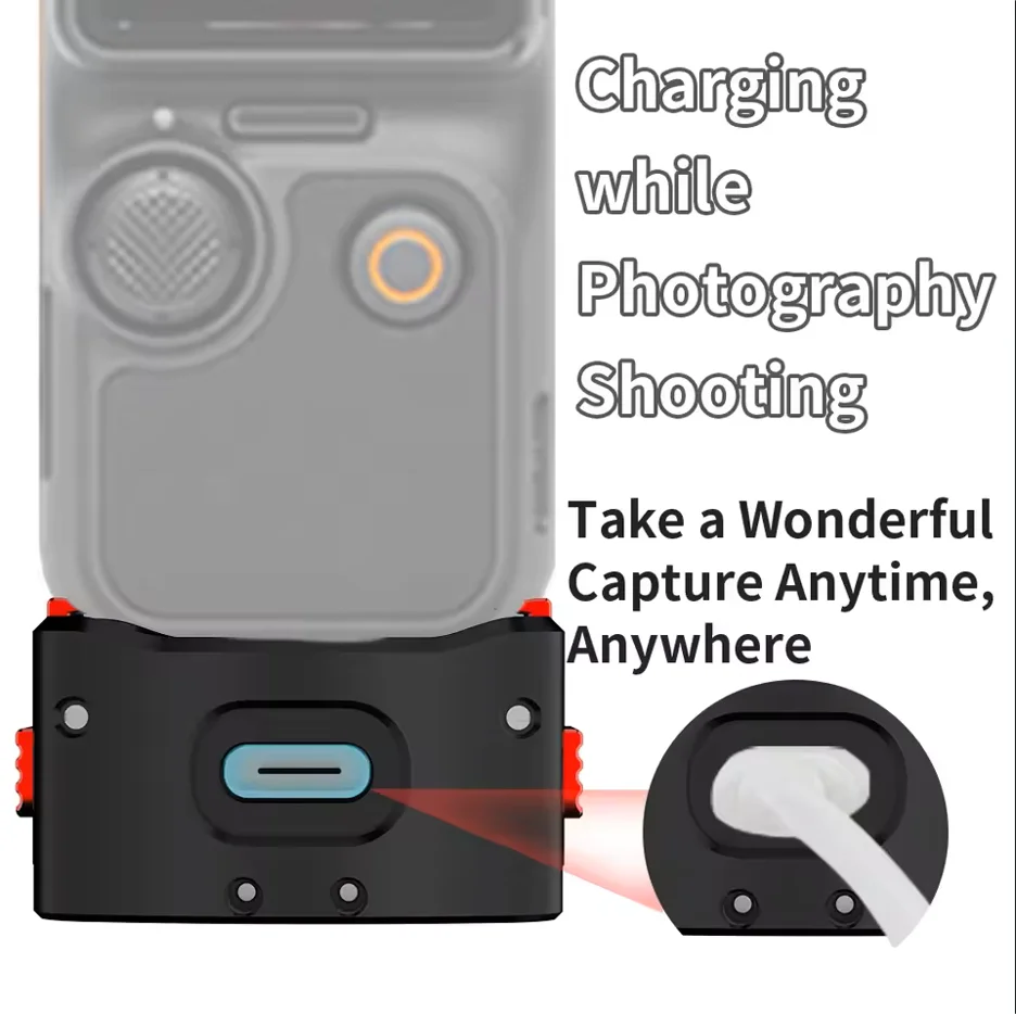 Aluminum Charging Base for DJI Osmo Pocket 3/4 | Type-C Dock