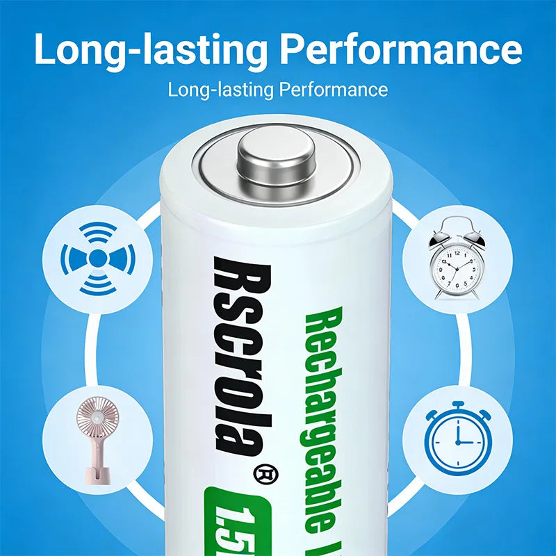 1.5V AAA8900mWh rechargeable battery New AAA lithium battery long life for Mouse Flashlight Fan Game Machine electric toy Oasis Select