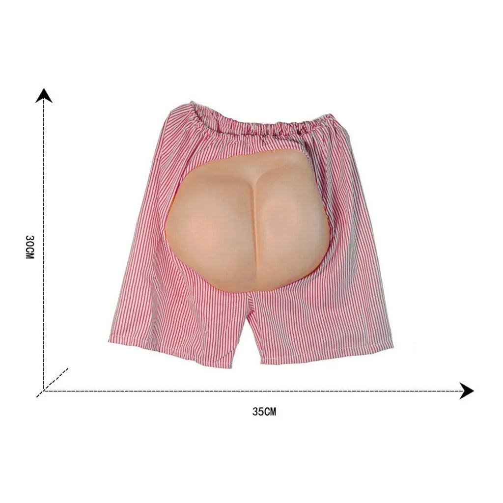 Funny Fake Butt Shorts – Halloween Gag Costume Prank Prop Novelty Costume Prop Oasis Select