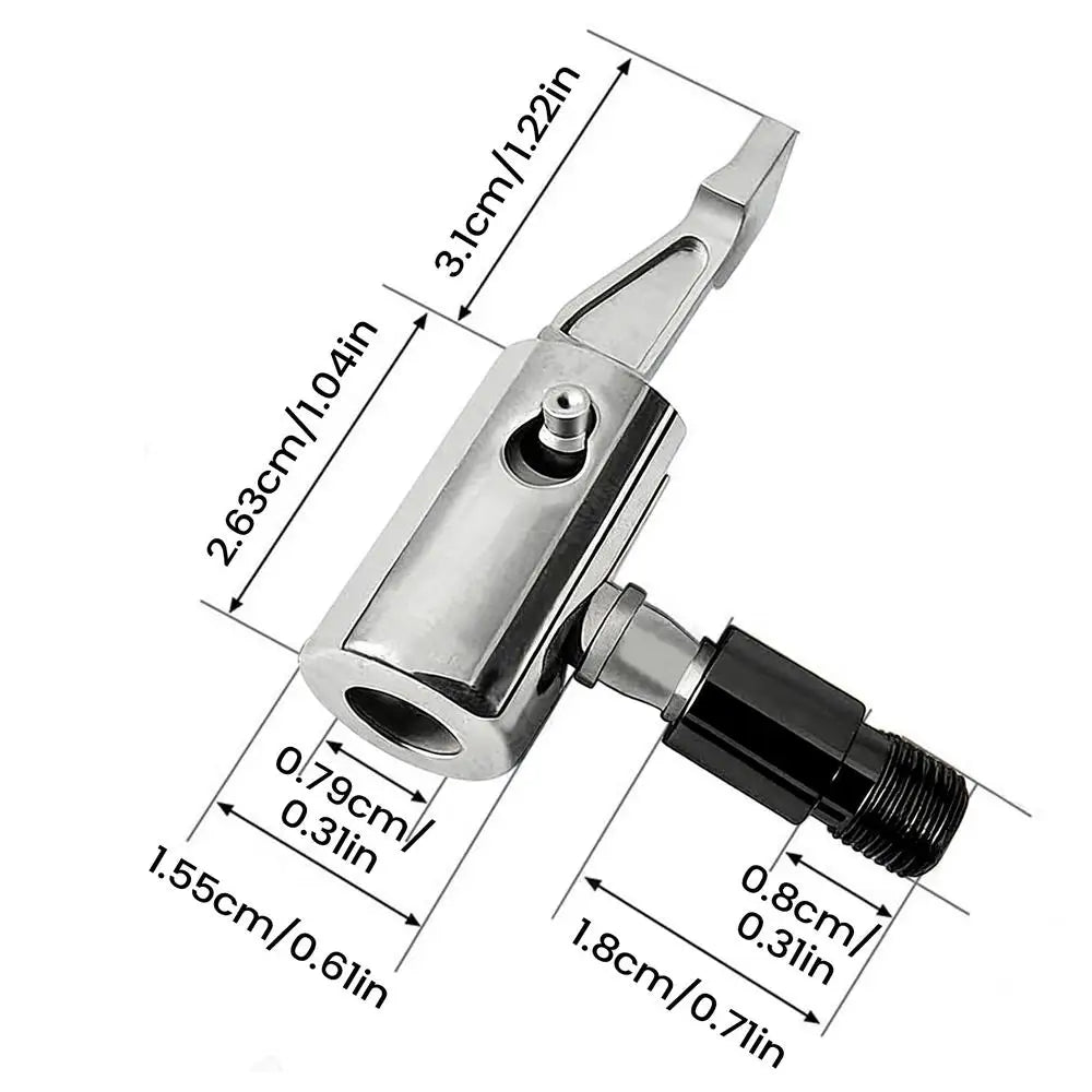 Car Tire Inflator Nozzle Connector Adapter Fast Inflator Chuck American Threaded Nozzle Adaptor Pump Accessories Car Repair Part Oasis Select 1PC