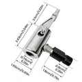 Car Tire Inflator Nozzle Connector Adapter Fast Inflator Chuck American Threaded Nozzle Adaptor Pump Accessories Car Repair Part Oasis Select 1PC
