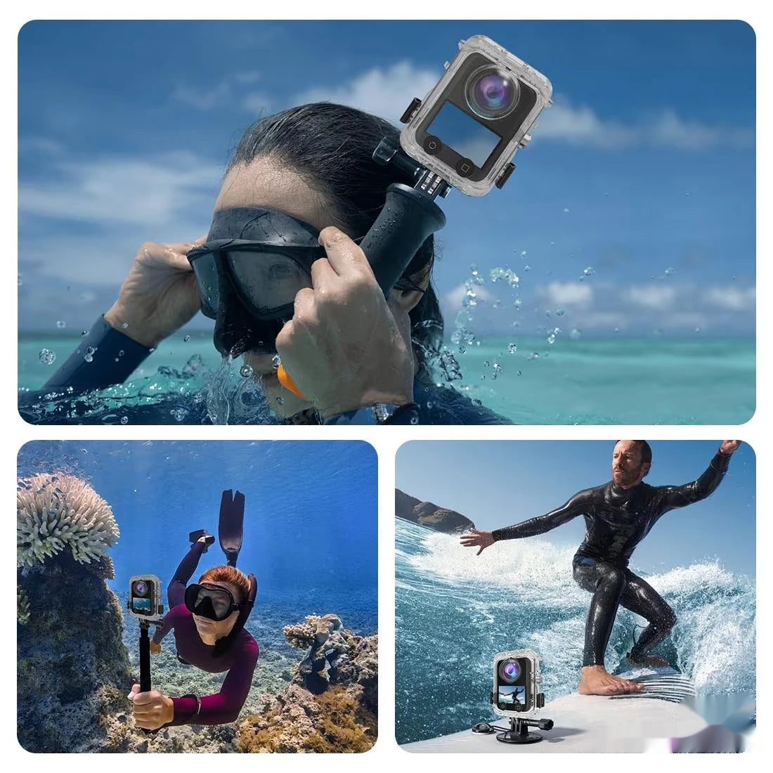 40M Waterproof Dive Case for DJI Osmo 360 Invisible Housing