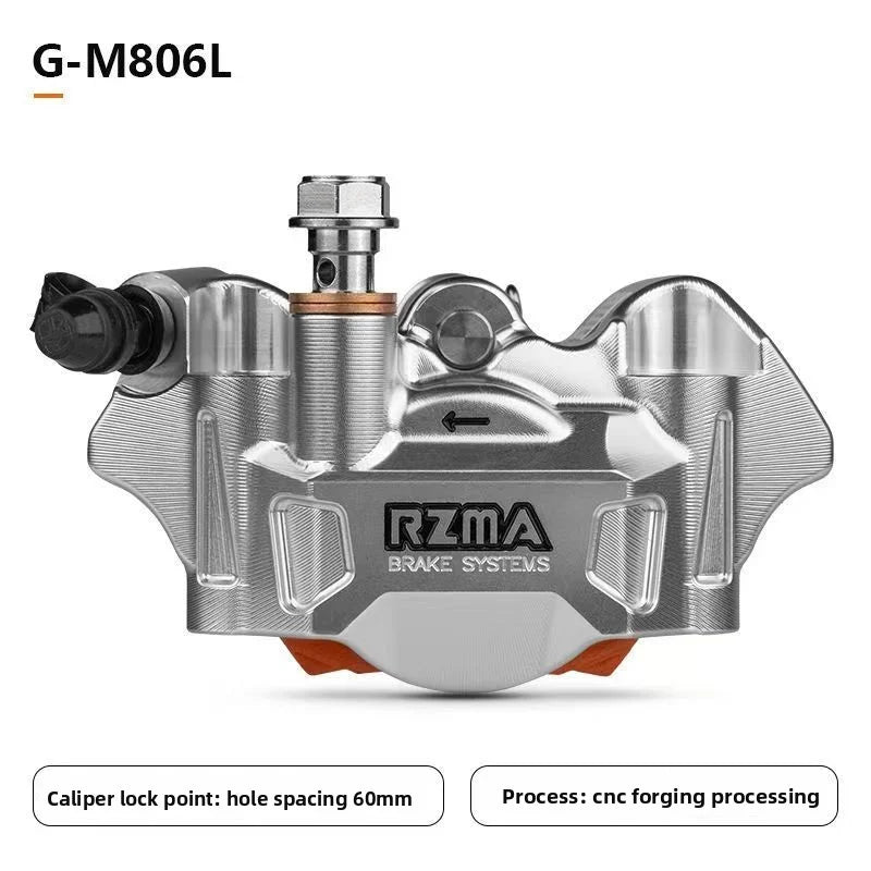 Silent and wear-resistant Ruizuma G-M806 small Mantou caliper 60mm hole rear disc brake modification Oasis Select left