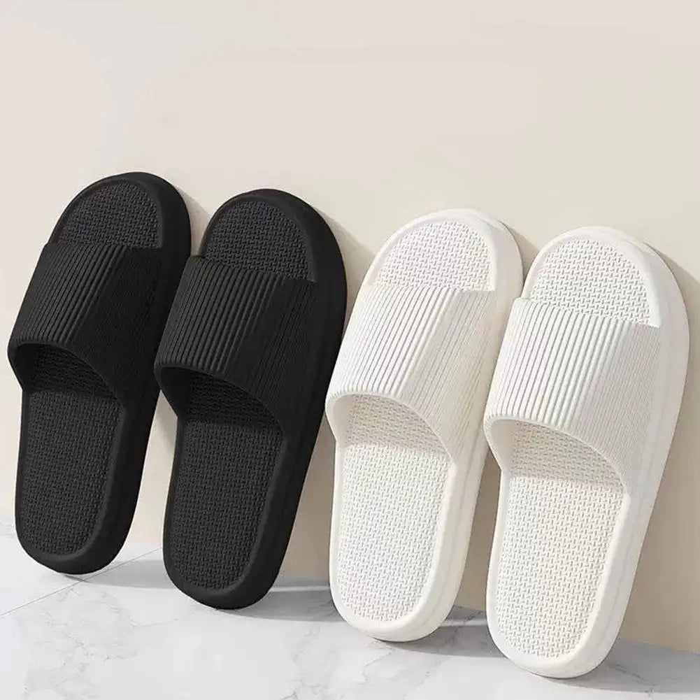 Women Summer Concise EVA Slippers Men Soft Home Slides Couples Bathroom Non-slip Sandals Adults Comfortable Outdoor Beach Shoes Oasis Select