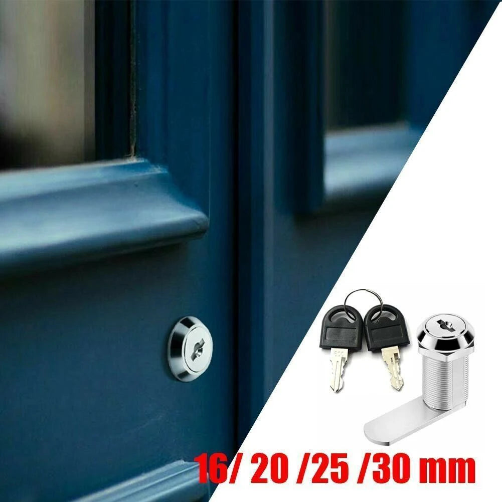 Drawer Cabinet Lock Mail Box Locker Cam Lock Cupboard Door Tongue Lock With 2 Key Furniture Hardware Oasis Select